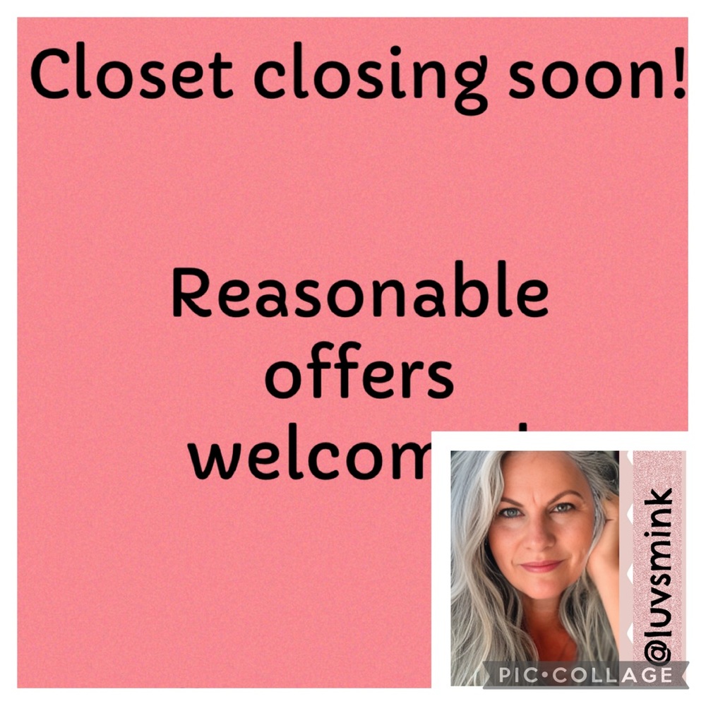 Closet Closing Sale !!!